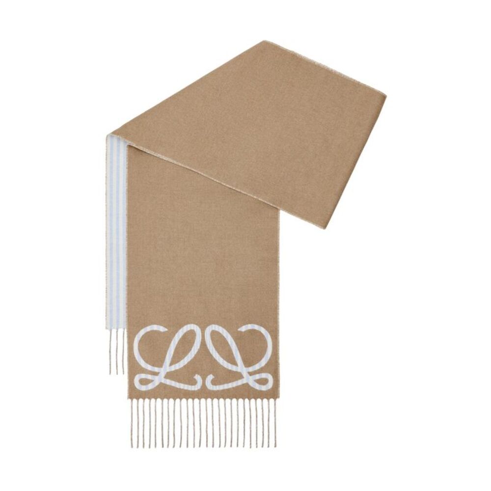 Loewe Women Double L Cashmere And Silk Scarf
